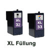 Alternativ Lexmark 018CX032E / 32HC + 33HC XXL Black + Color